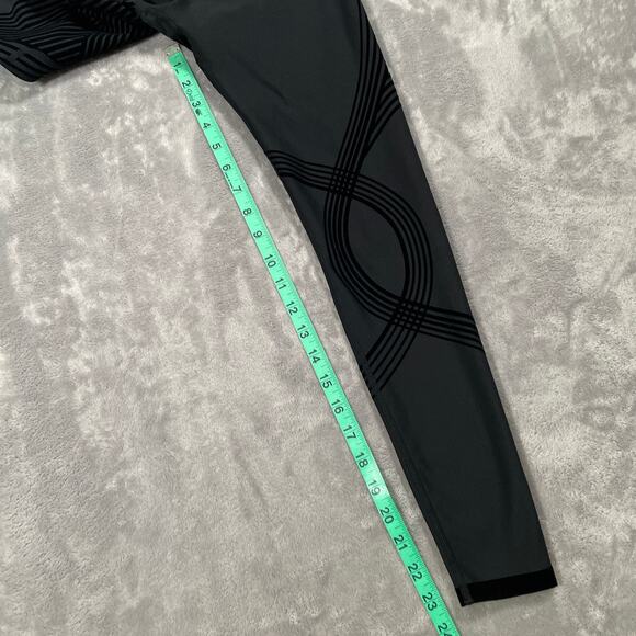 Fanka Leggings XS Black Body Sculpt 7/8 Compression Smoothing Running Workout - Picture 9 of 10